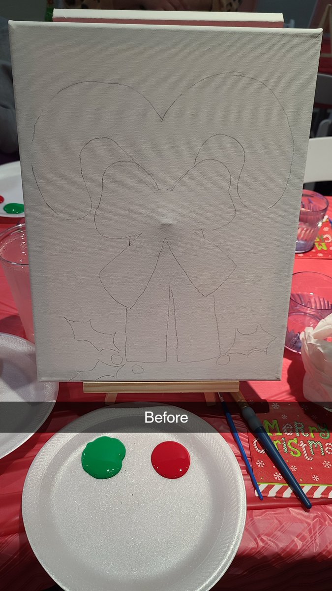 FayeMginger's tweet image. Great evening last night with my beautiful daughters. Had dinner and took home our Christmas painting we made.🎄🎅🎁 #christmas2025 🥰#motherdaughterlove #mygirls