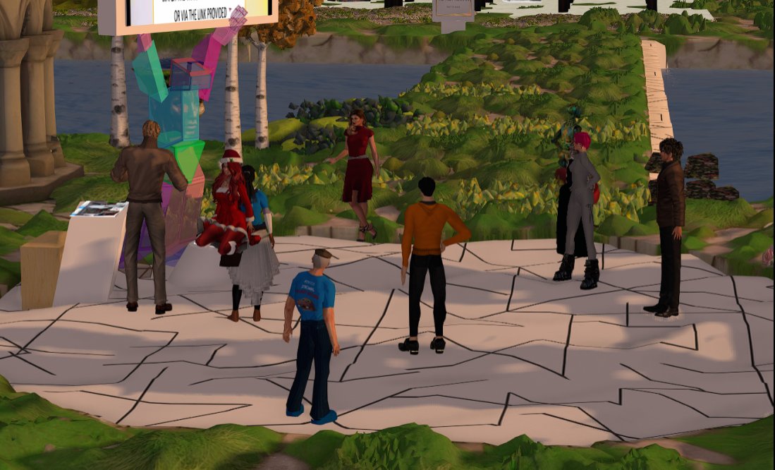 lyrlobo's tweet image. At the #OSCC25 conference @opensimcc our sessions blend art, AI, and education in virtual worlds.  The sessions featured the META tour, the Virtual Worlds Education Consortium (VWEC), and the Viewer Panel with HumbleTim VR and Puffball&apos;s Benthic viewer