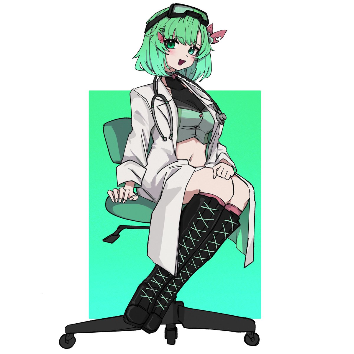 Faye Drosera, M.D. 👽🥽 doctor vtuber💚 tweet media