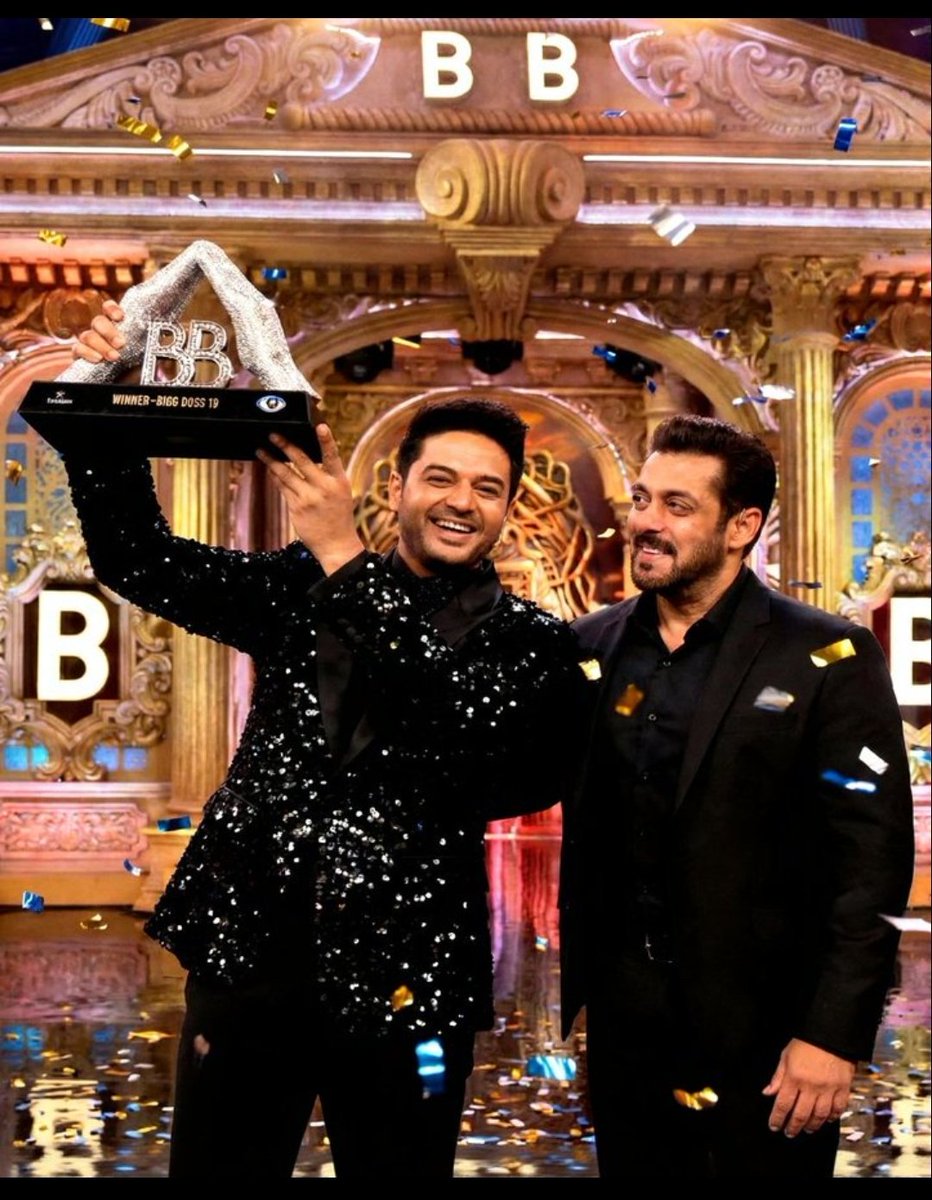 Abhi_is_great's tweet photo. Sorry Social Media Warriors, but TV Fandom is still the boss! 💪
Gaurav Khanna is the Winner of Bigg Boss 19.
One-sided voting in the final moments!
Deserving? YES or NO? 👇
#BB19 #BiggBoss19GrandFinale #FixedWinner #SalmanKhan #TanyaMittal #FarhanaBhatt #AmaalMallik𓃵
#BiggBoss19Finale #BiggBoss19