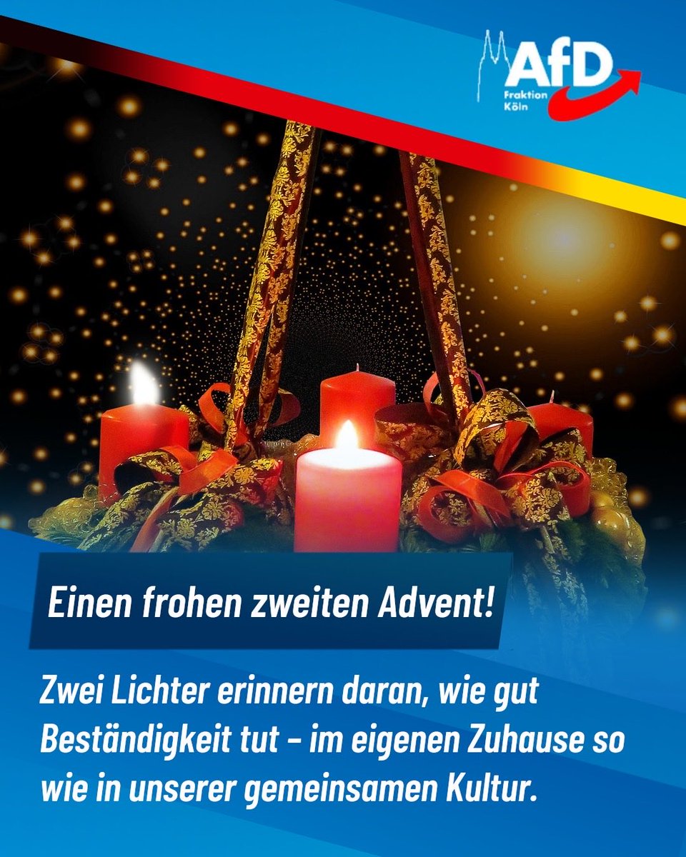 ✨ Frohen 2. Advent! ✨ 

Die zweite Kerze brennt und erleuchtet unsere Herzen in dieser besinnlichen Zeit. Habt ihr schon eure Adventsrituale? Lasst uns die kleinen Momente der Freude teilen! Meldet euch dazu auf Instagram oder Facebook!🎄❤️