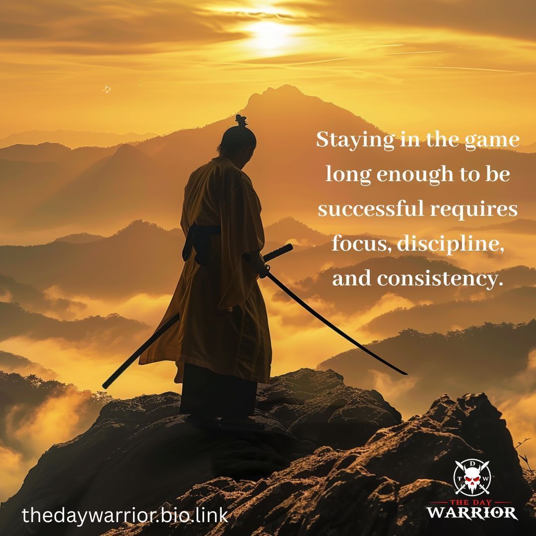 Staying in the game long enough to be successful requires focus, discipline, and consistency.