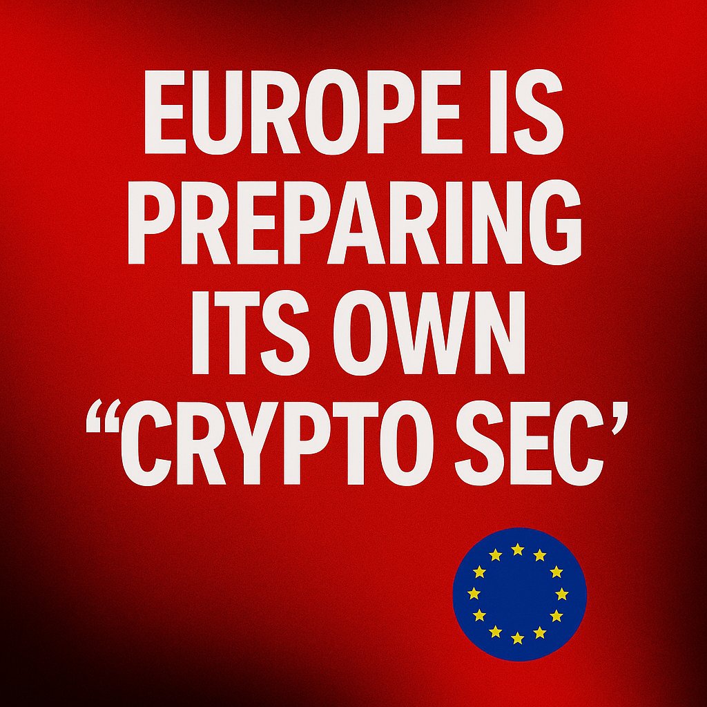 🚨 EUROPE IS PREPARING ITS OWN “CRYPTO SEC” The European Commission wants  ESMA to take full control over all crypto licensing and supervision across  the EU. This could reshape the entire market: •