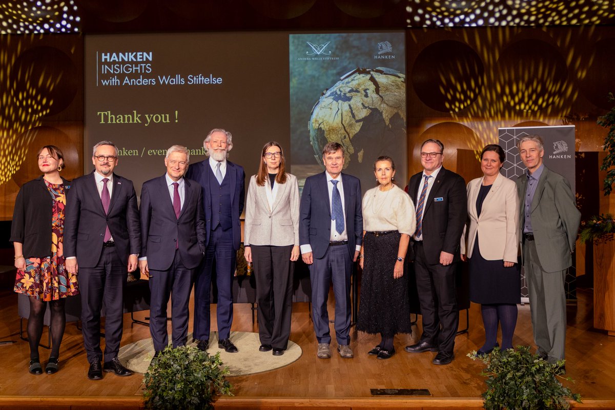 JanneJoesaar's tweet photo. Delighted to join the seminar “Resilience in an Era of Geopolitical Tension and Economic Turbulence” this week.
Thanks to #Hanken School of Economics and moderator @cfjader  for the opportunity to share 🇪🇪 perspective on building resilience.
#NordicBaltic https://t.co/MYOVUceVNg