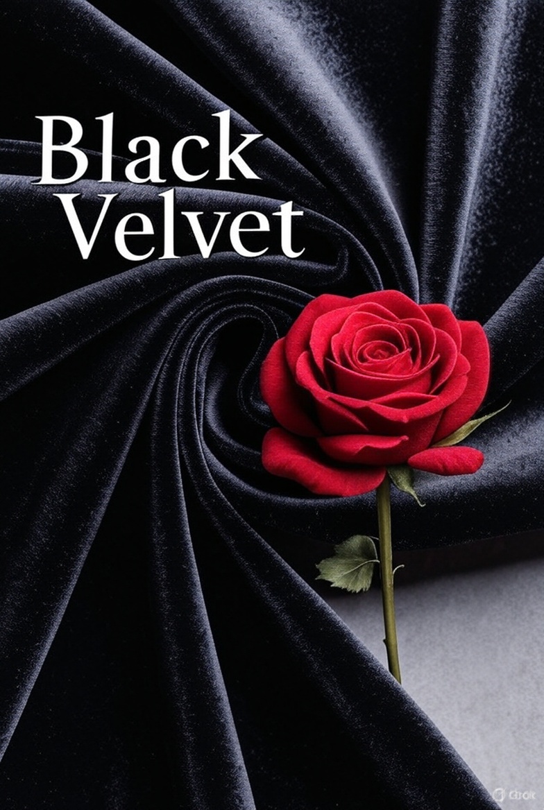 Midnight drinks the light
Crimson rose sinks into dark
Velvet claims its kiss...