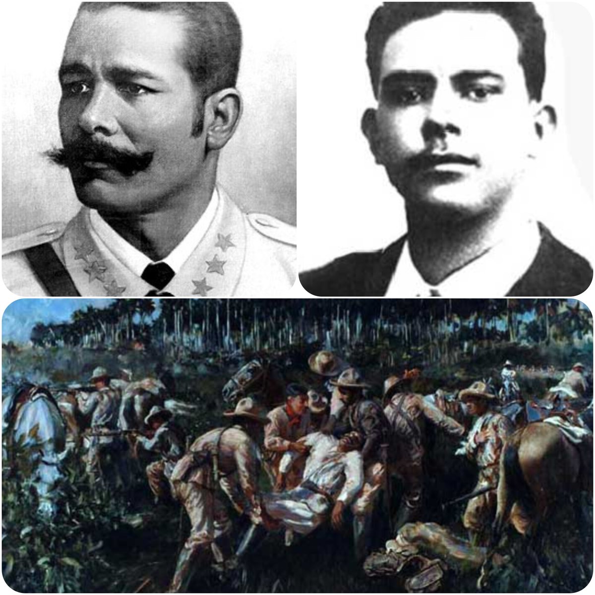 #7Diciembre | Caen en combate el Titán de Bronce, Antonio Maceo, y su ayudante Panchito Gómez Toro.
Honramos hoy su indomable lucha por la independencia de Cuba y su ejemplo de principios. 🗓️➡️✨
Mantenemos su compromiso inquebrantable con la Patria.
#MaceoVive #Cuba🇨🇺