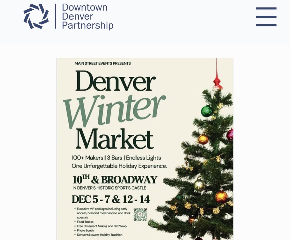 dobetterdnvr's tweet image. While families with young children attend the Denver Winter Market at the Sports Castle on Broadway, they must wind their way through addicts passed out and loitering on the corners. VIBRANT!
@mikejohnstonco #visitdenver @govofco