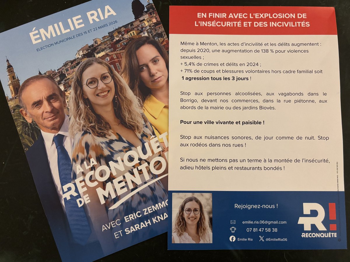Incivilités, dégradations, agressions,… 
Les exemples s’accumulent ces derniers jours à #Menton. 

Des mesures fortes doivent être prises pour que notre ville retrouve sa tranquillité et sa sécurité. 

#àlareconquêtedementon sera cette voix.