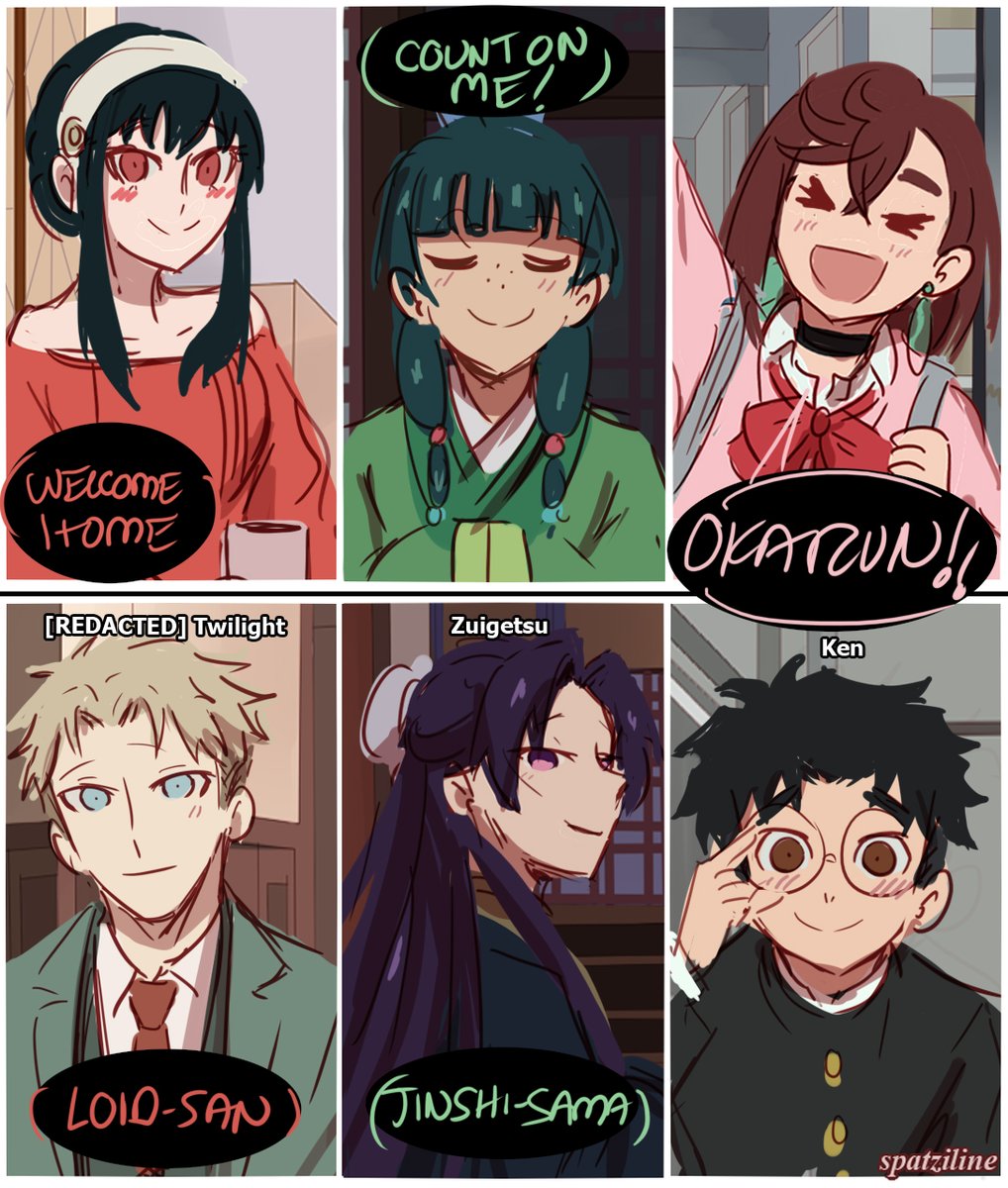 Something something about my ships and names #SPY_FAMILY #TheApothecaryDiaries #Dandadan 