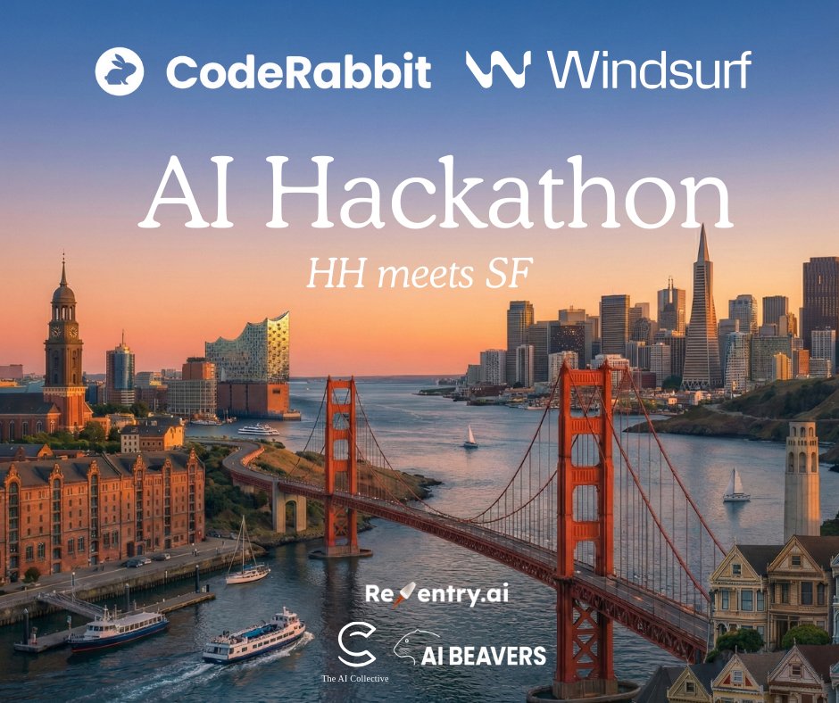 HKrackDev's tweet image. Calling on all Builders in northern Germany!

We are brining some Silicon Valley energy to Hamburg ⚡ 
I am super excited to be organizing an SFxHH AI Hackathon with @jansebsteffen and ai-beavers.com in Hamburg&apos;s historic harbor warehouse district.

​📅 Agenda: 

&amp;gt; Live…