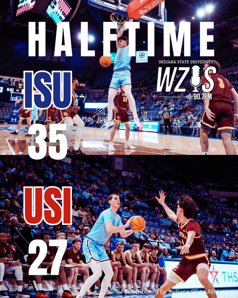 Halfway home
Indiana State leads by 8 at the half. More coming on Z 90.7 WZIS