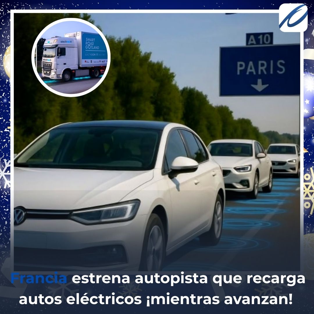 DiarioPresente's tweet photo. 🌐#Mundo| Carreteras de primer mundo: en la #A10, #VINCI y #Electreon instalaron bobinas de cobre bajo el asfalto para suministrar energía por inducción electromagnética a los vehículos en movimiento.
✨Síguenos en Redes Sociales
|#Noticia |#Innovación |#DiarioPresente https://t.co/PDS1DGqN4X