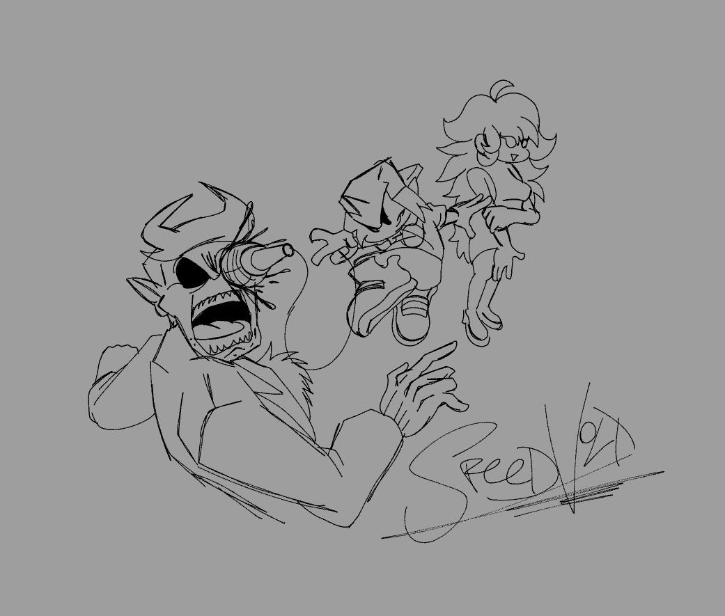 lazy doodling of funkin