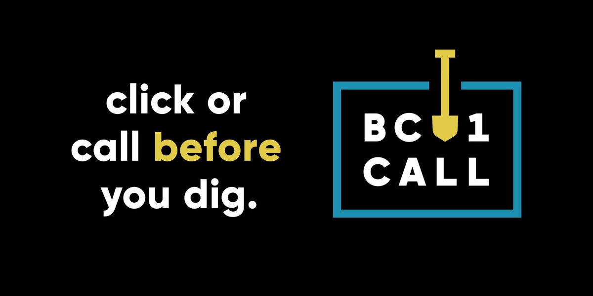 It doesn't matter how small your excavation project is, make sure to request a locate with BC 1 Call at least 3 working days before you dig.  

Submit a ticket any time online or call 1-800-474-6886 during Call Centre hours.

Find more information at bc1c.ca