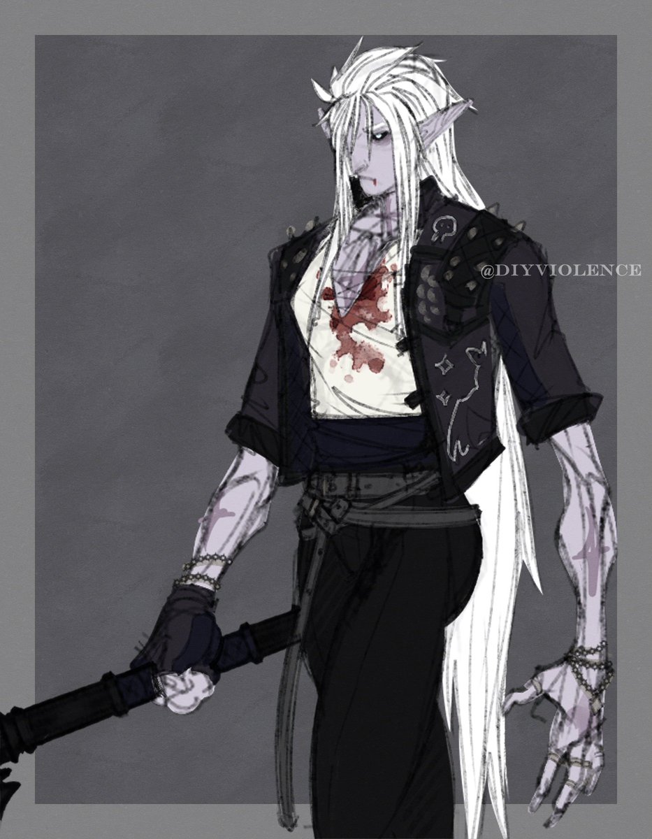 Still working on a design for her #dnd #drow
