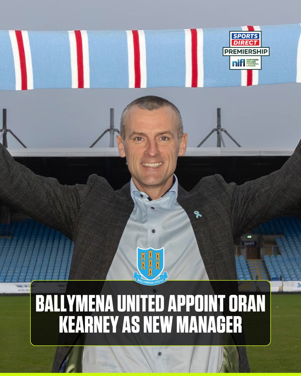 OfficialNIFL's tweet photo. Back in the game.

👔 Kearney X @BallymenaUnited 

#SportsDirectPrem https://t.co/6HW6z2ZiKw