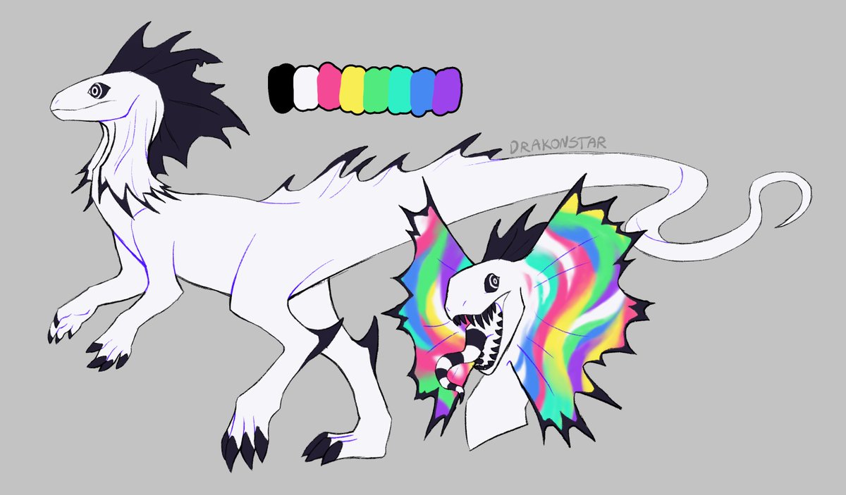 i'm happy with how the colors turned out in this redesign 🙂‍↕️

#arttwt #oc #dinosaur