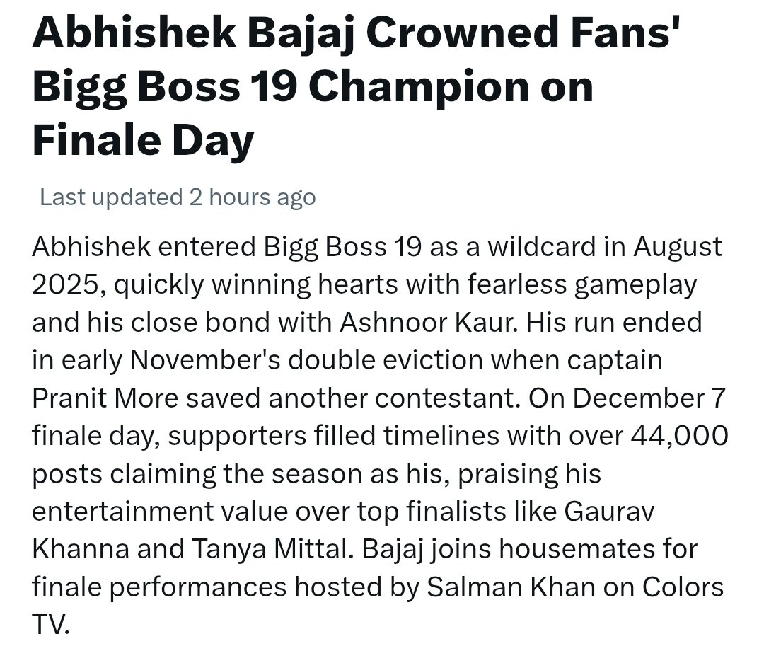 puja87562171's tweet photo. Har ghar ki headline aur kahani ban gya @Humarabajaj6 #AbhishekBajaj𓃵 

BB19 ABHISHEK BAJAJ SEASON https://t.co/01GhT9g3t2