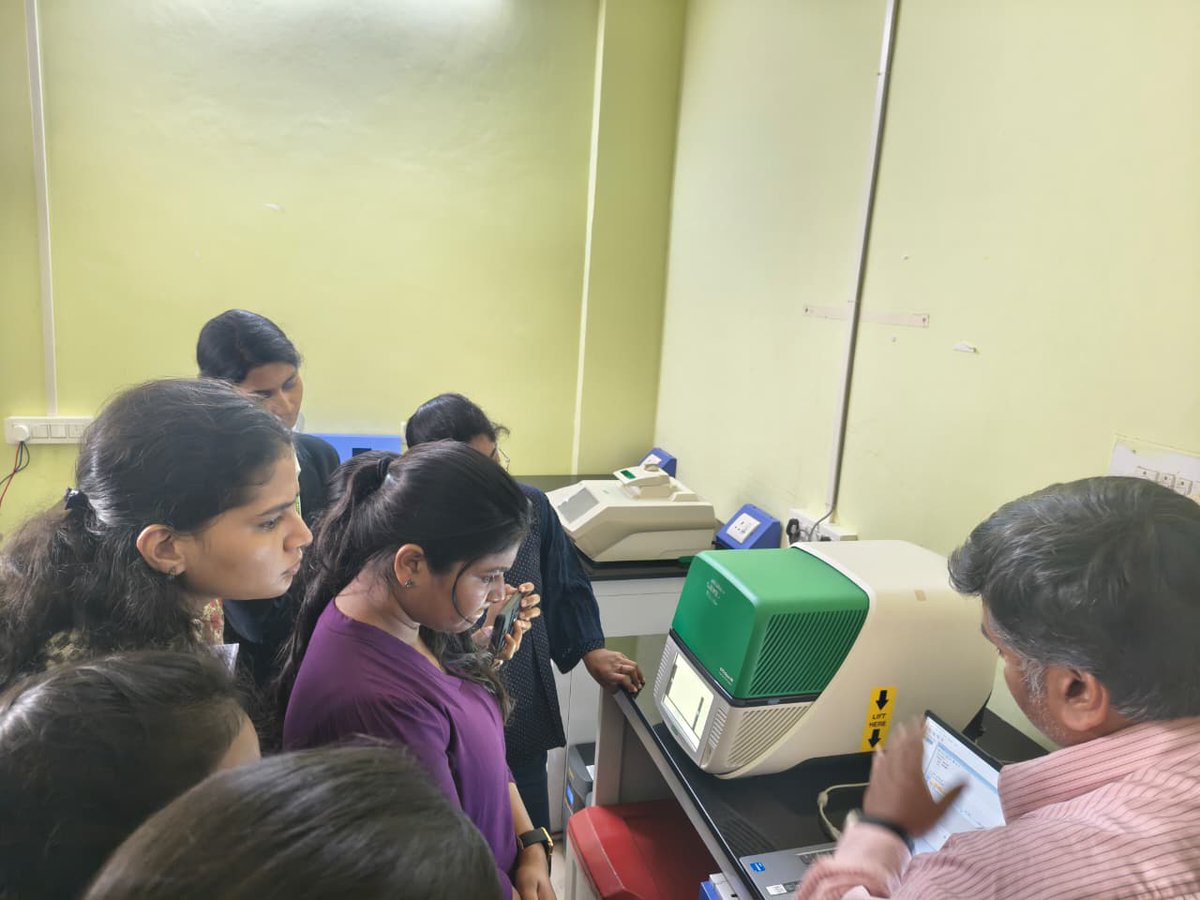 dharwadnfsu's tweet photo. 🔬 RT-PCR Hands-on Workshop at #NFSUDharwad!
A day of insightful sessions, expert talk by Dr. Harish Srinivasan, hands-on training, result analysis &amp; certificate distribution.
Empowering students with real lab skills! 🙌
#PCRWorkshop#ForensicScience #BioRad #Training #SkillBuild https://t.co/7IKaSrXqAt