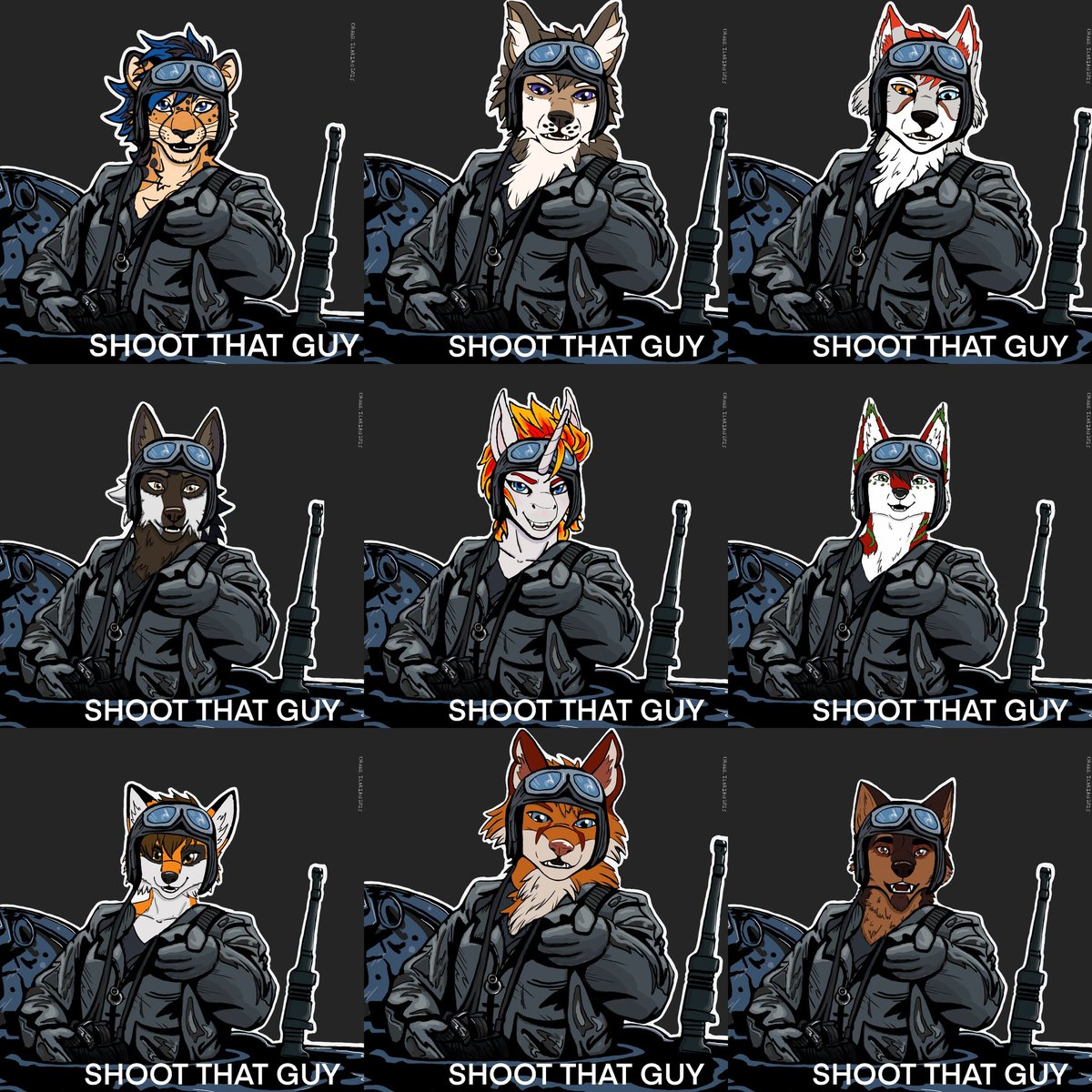 IlarianBlackpaw's tweet photo. Finished group #4 of the YCH sticker  /Meme 

Thank you everyone! Im very grateful for all of you reaching out. 

If you'd like one of your own,  im asking for $20. (Paypal) Just a DM. https://t.co/dwsGpCnCro