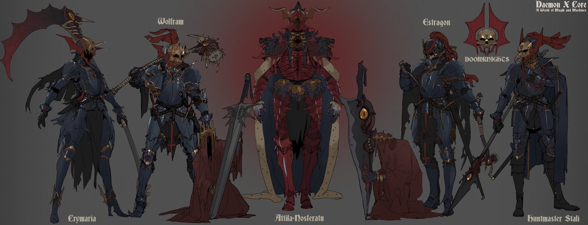 MinisterOvVox's tweet image. The very first Vampire line up, where it all started for the Vampire Wars in the setting. You have the great Attila and his blooded kin.