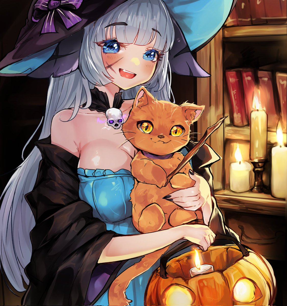 RowenaRavenVT's tweet image. My childhood cat Aiden passed this morning. I got this Halloween art a few years ago and its meant to be him. I'm struggling to deal with it honestly, no pet loss has hit me this hard. But I know I'll be okay eventually, and will see him again someday. 🤍

🎨 Angstowo