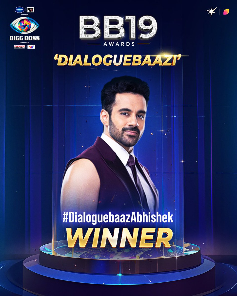 RobinThood_'s tweet photo. #AbhishekBajaj has won it all.
Main Character, Best Jodi, Best Dialoguebaaz every title chosen by the audience. That's our King 🦁

Whoever the winner may be, this season will forever be remembered as Abhishek Bajaj season.
Haar ke bhi jeetne wale ko @Humarabajaj6 kehte hain ❤️ https://t.co/19iD3qqlq7