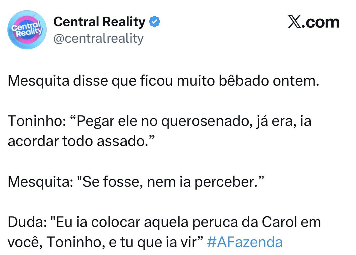 A Galisteu tinha que entrar e falar que brincadeira de cunho de estupro de vulnerável não é legal.
