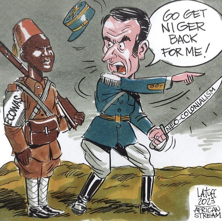 Macron to Nigeria today.

White supremacy is the DRUG‼️