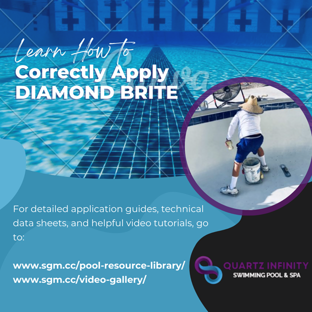 quartzinfinity's tweet image. Check out our website for upcoming workshop dates: quartzinfinity.com/book-online
For detailed application guides, technical data &amp;amp; helpful video tutorials, visit sgm.cc/pool-resource-… sgm.cc/video-gallery/
#DiamondBrite #PoolFinish #PoolContractor #PoolConstruction #SwimmingPools