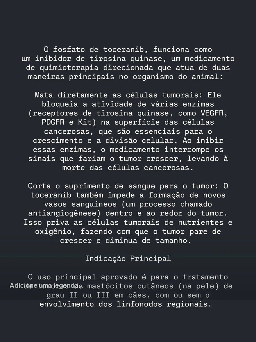 amigosdosonso's tweet photo. 🚨 Esse é o medicamento da quimioterapia do Rivo, não sei se vou conseguir o valor de 689,00 todo mês para o tratamento dele mas preciso tentar.

Ainda faltam R$ 200,00 para o medicamento e cirurgia. 
Quem mais pode doar qualquer valor?

✅️ Pix: 2299828-1831 https://t.co/qPJrYpdeZ1