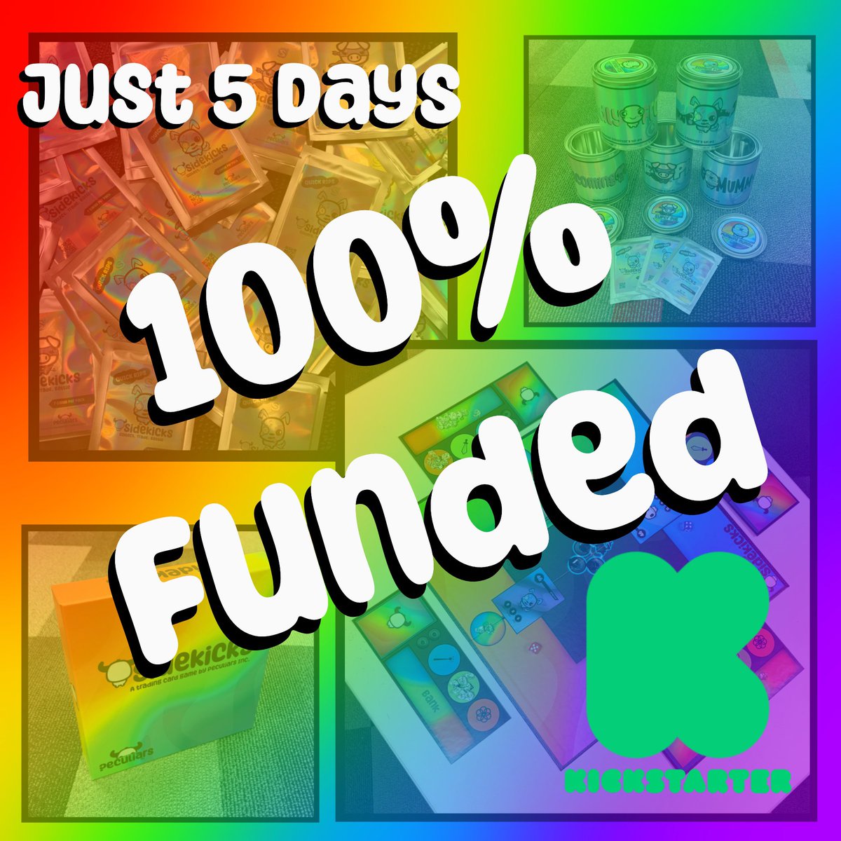 sidekicksgames's tweet image. WE MADE IT!! 

100% FUNDED IN JUST 5 DAYS on @Kickstarter 

We are not done yet!!

Let’s take this to the rest of the world!!!

#crowdfunding #kickstarter #sidekicks #games 

tinyurl.com/3y4832h9