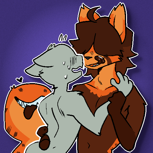 "Two hungry lads, one unfortunate victim (YOU!)" 🍴 ‼️

🎨Sticker by <a href="/FCUKuwu/">Sickbelle🍀 open comms‼️</a>!