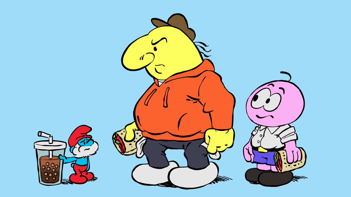 laifa_l's tweet image. I mean the vibe's smurfed now dude...
#smilingfriends #smurfs