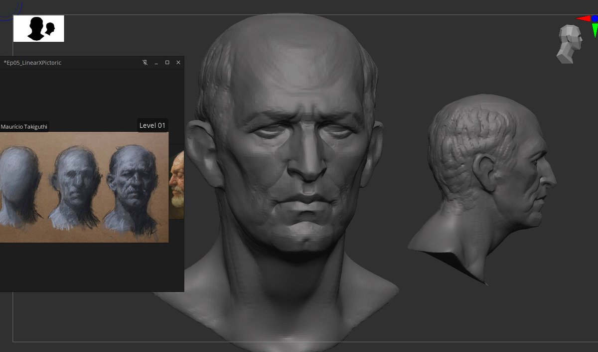 My next posts will be about these studies, turning almost abstract 2d shapes into 3d models. The goal is to improve my pictorial sense 
#3dsculpt #3dmodeling