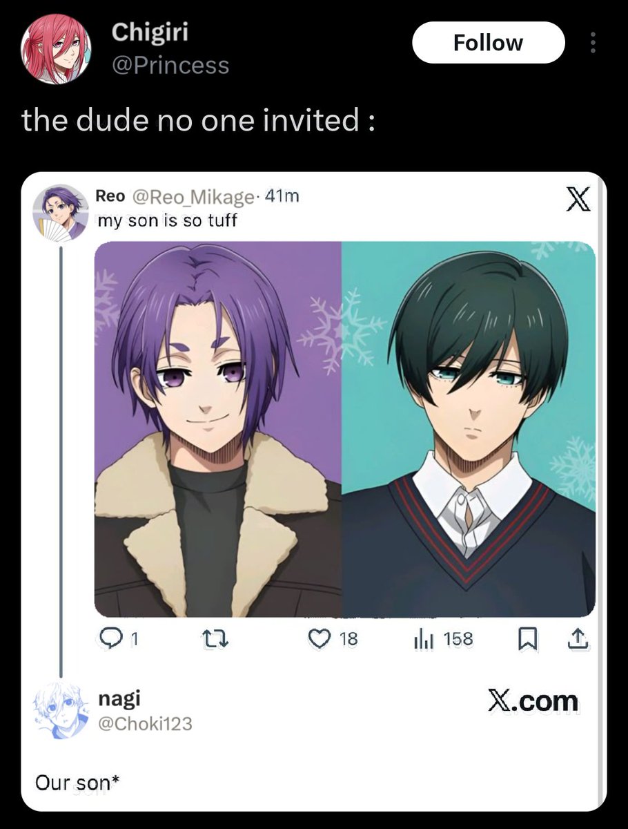 Nagireorin family meme nobody asked for #nagireo #nagireorinfamiliy #rin, image size:910x1200