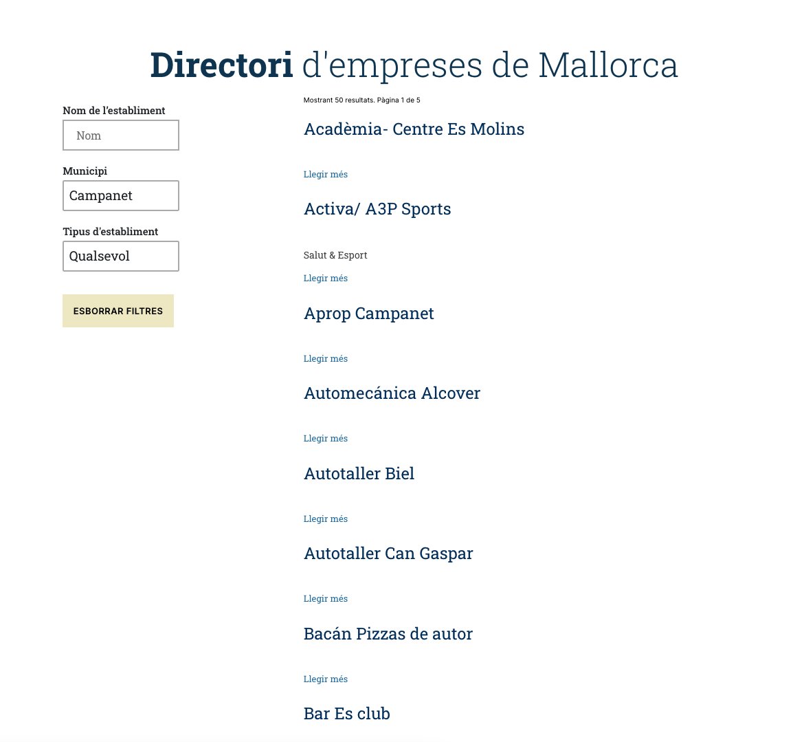 🧑‍🔧 Saps quants tallers mecànics hi ha a #Campanet? 

🥖 I forns?

🤔 El directori d'empreses de #MallorcaActiva ho sap! I molt més!

🖇 Apunta’t gratuïtament al directori per millorar la teva imatge digital👇
bit.ly/MallorcaEmpresa

#Comerç #Empresa #Emprenedoria