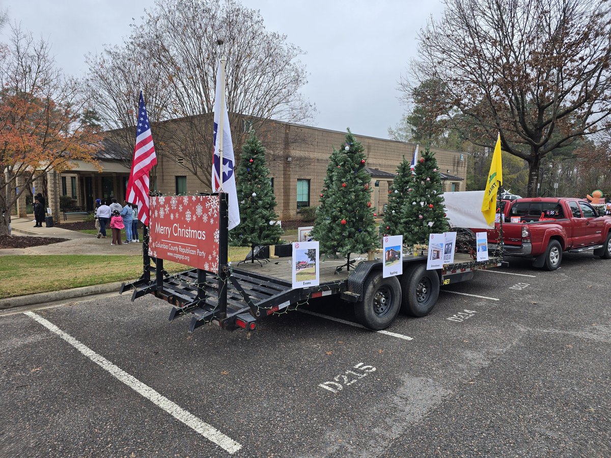 About to start the Columbia County Christmas Parade