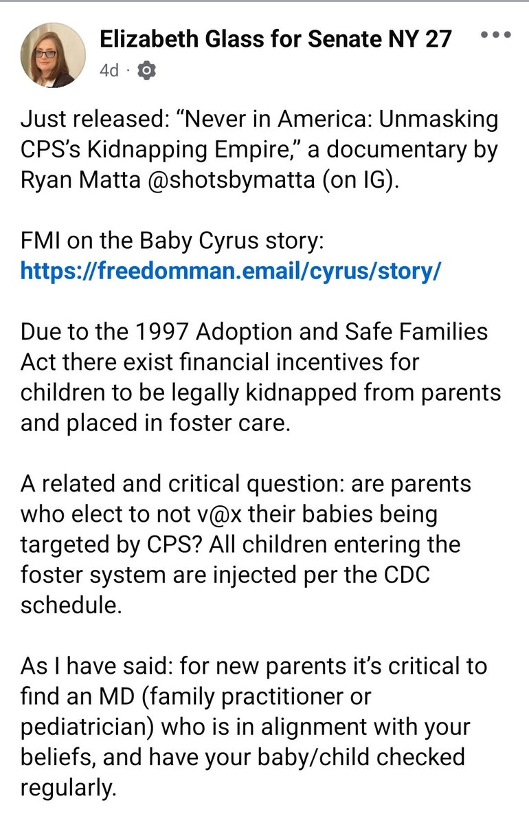 MamiiLife's tweet photo. Just released: “Never in America: Unmasking CPS’s Kidnapping Empire,” a documentary by Ryan Matta @shotsbymatta (on IG).

FMI on the Baby Cyrus story: https://t.co/jNSDY4LsY1 https://t.co/kpfinF2pL0