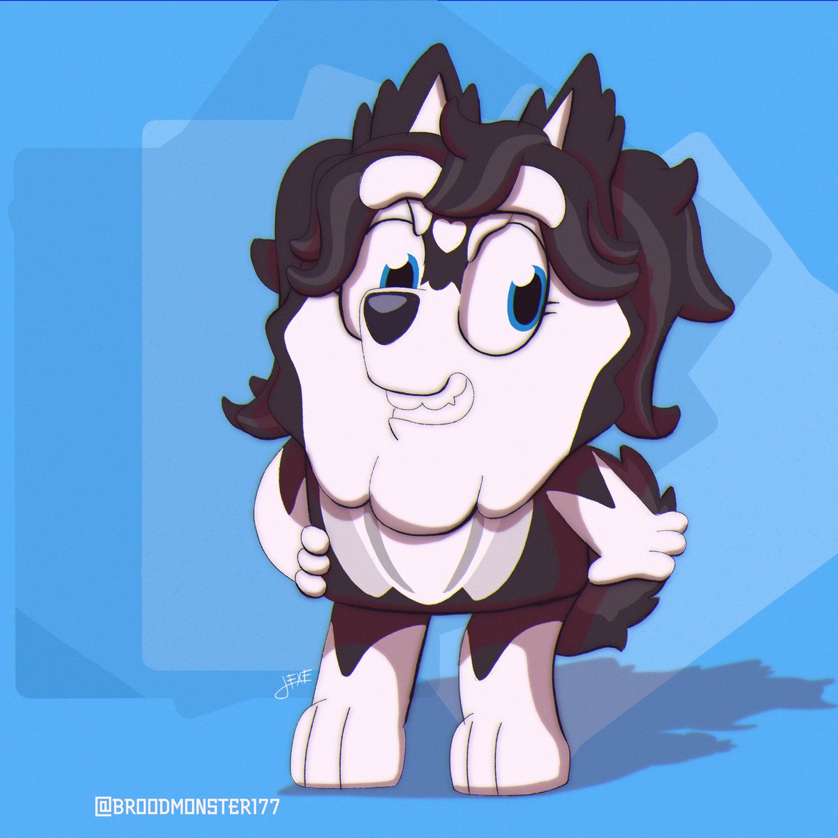 Remake of Nora Engel (it's still a Husky),one of my oc's.

One of my main inspirations for the redesign was the 1st gen of Honda NSX the ones from the JGTC,afterwards Nora's main car is a 1992 Honda NSX,and not forgeting Dio Brando.

#blueytwt #blueyart