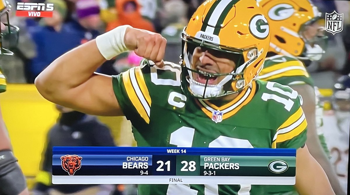GBPackersChile's tweet image. Triunfazo 28-21 ante a los ositos. Durísimo partido y quedamos líderes de la división. Próxima semana visitamos a los Broncos en Denver y en dos semanas más visitamos a los Bears en Chicago.

#GoPackGo