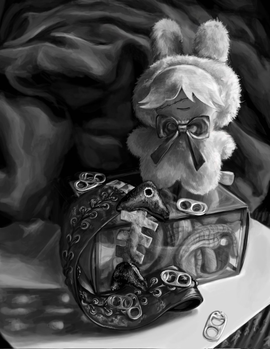 imintobones's tweet photo. Saw an opportunity to paint my kuro merch and took it #digitalpainting #photoshop https://t.co/1awxyAGbKE