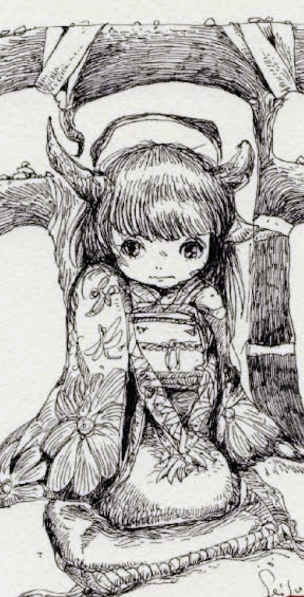 イマムラセイヤ　ペン画 tweet media