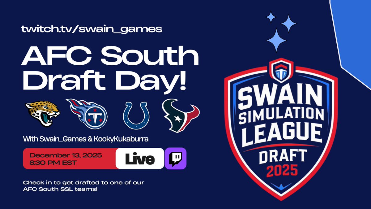 Attention SSL Fans! The draft has officially been scheduled for this Saturday. Cheers to another fun season with all of you. BCOT