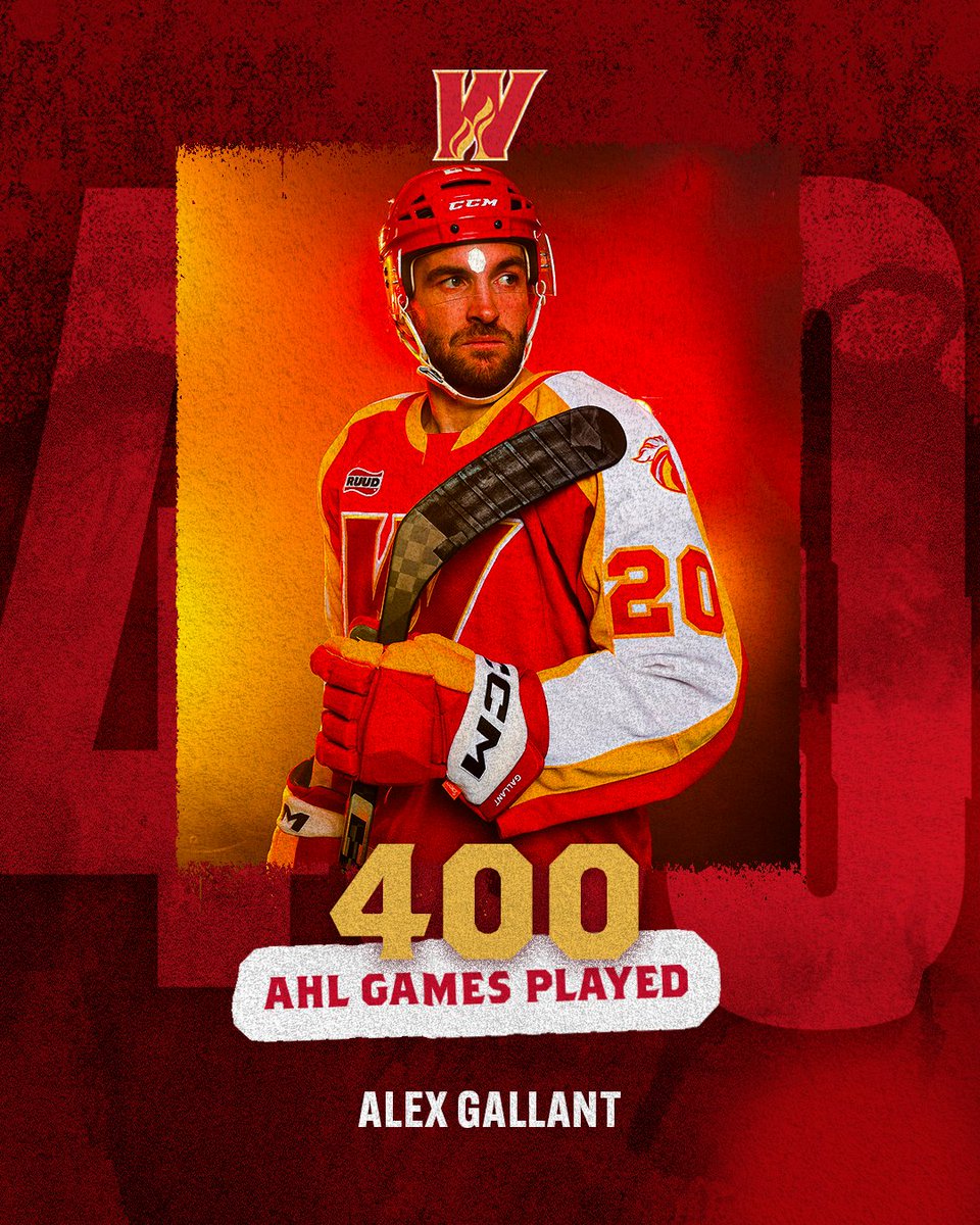 MILESTONE ALERT🚨

Gall, the powerhouse, has notched his 400th AHL game!