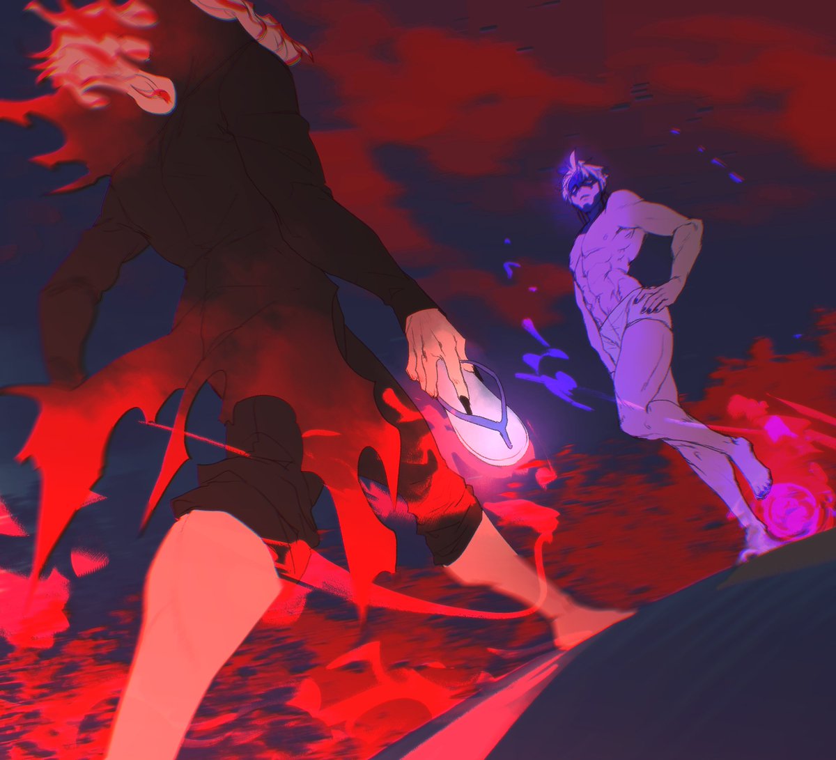 dewborb_art's tweet image. evil eye vs the true turbo granny power
#Dandadan  
#ダンダダン