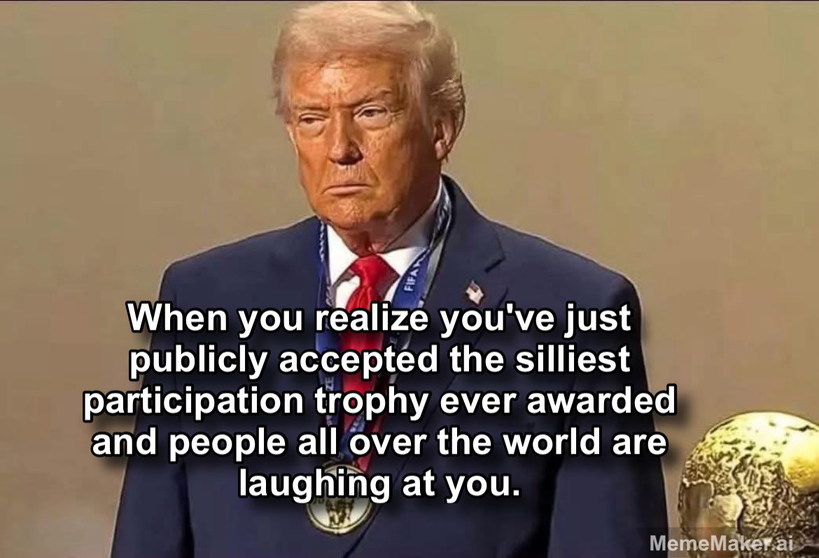 If you act surprised about a peace prize you know that was created for you you are <a href="/realDonaldTrump/">Donald J. Trump</a>