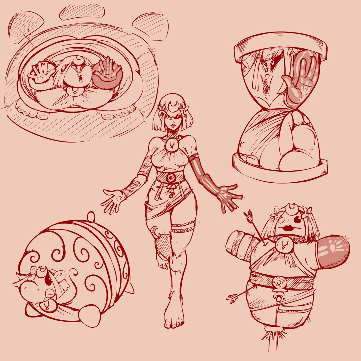 Daemonking01's tweet image. Some fun Melinoë doodles