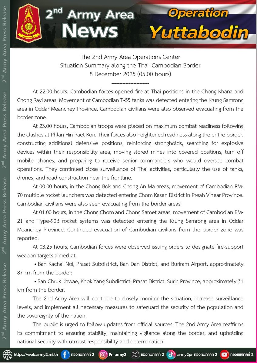 itmikaa's tweet image. #CambodiaOpenedFire #ชายแดนไทยกัมพูชา ช่วยกันติดแฮทแท็กหน่อยค่ะ ให้ชาวโลกได้รับรู้