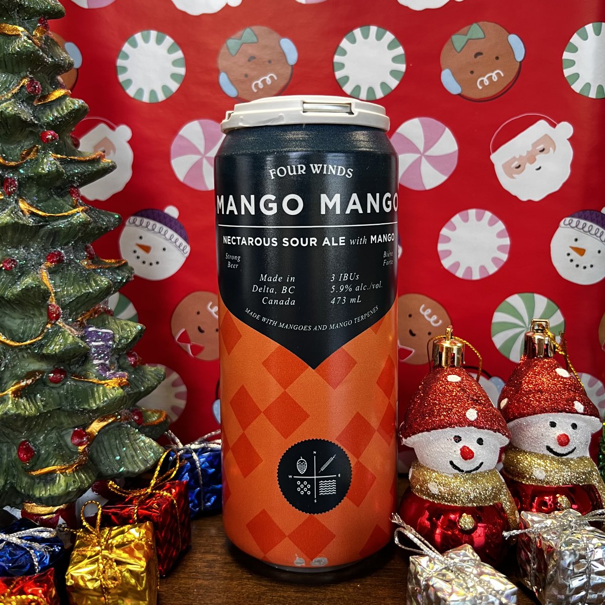 Day 7
Four Winds Mango Mango

5.9% Fruited Sour Ale 

Dry-hopped sour loaded with real mango and mango terpenes; bright, tart and super juicy with layers of lush mango over crisp acidity, drinking like a tropical beach in a can.